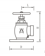 Hercules 90 Degree Right Angle Flanged Hydrant