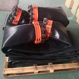 Multi lug Coupling With Large Diameter TPU Layflat Hose Multi lug Coupling With Large Diameter TPU Layflat Hose