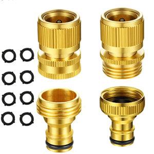 3/4 Inch Brass Garden Hose Quick Connector