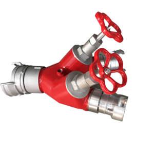 Two Way Fire Inlet Aluminum Dividing Water Breeching Two Way Fire Inlet Aluminum Dividing Water Breeching