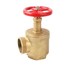 UL UCLFM Brass Bronze Fire Hydrant Hose Angle Valve 